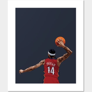 Brandon Ingram Back Red Qiangy Posters and Art